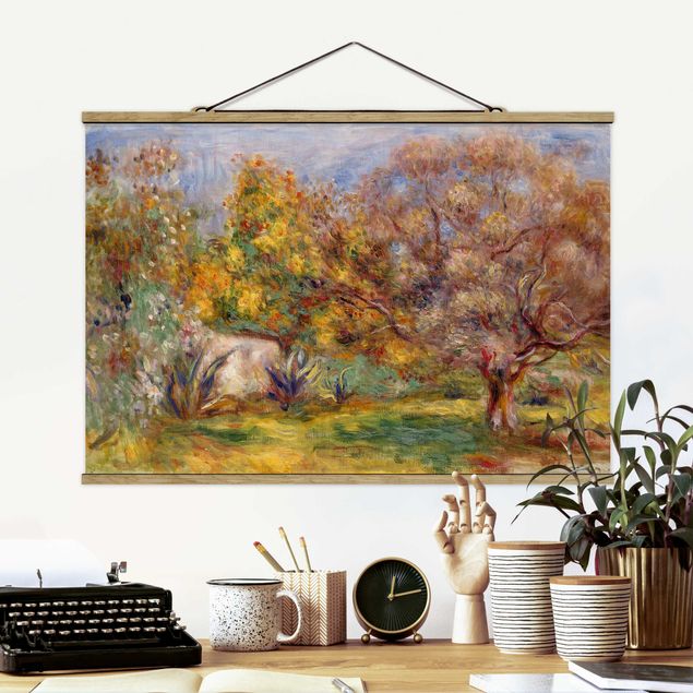 Foto su tessuto da parete con bastone - Auguste Renoir - Olive Garden - Orizzontale 2:3