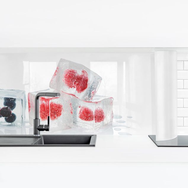 rivestimento cucina moderna Friut in cubetti di ghiaccio