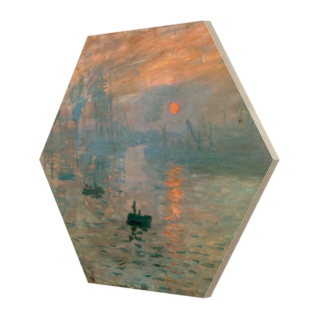 Esagono in legno - Claude Monet - Impressione