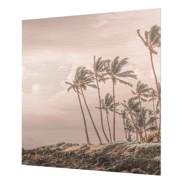 Paraschizzi in vetro - Aloha spiaggia alle Hawaii II - Quadrato 1:1