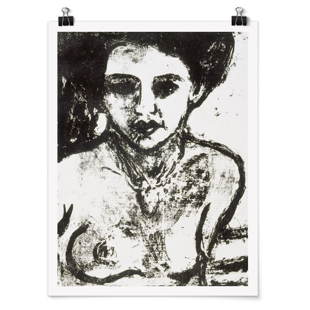Poster - Ernst Ludwig Kirchner - Artisti Bambino - Verticale 4:3