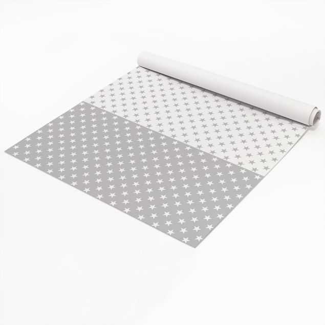 Carta Adesiva per Mobili - Set di stelline in grigio e bianco