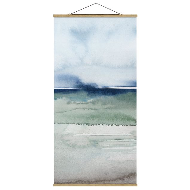 Quadro su tessuto con stecche per poster - Ocean Waves I - Verticale 2:1