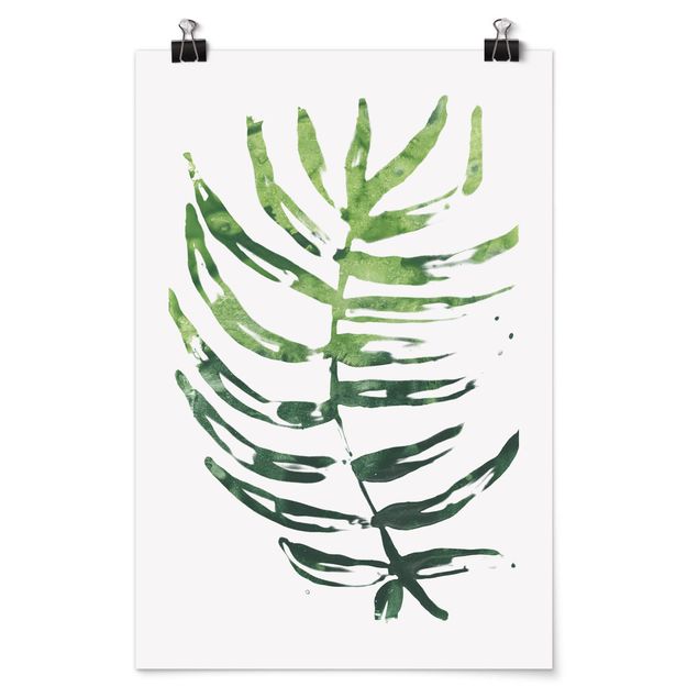Poster - Tropical Leaves I Acquerello - Verticale 3:2