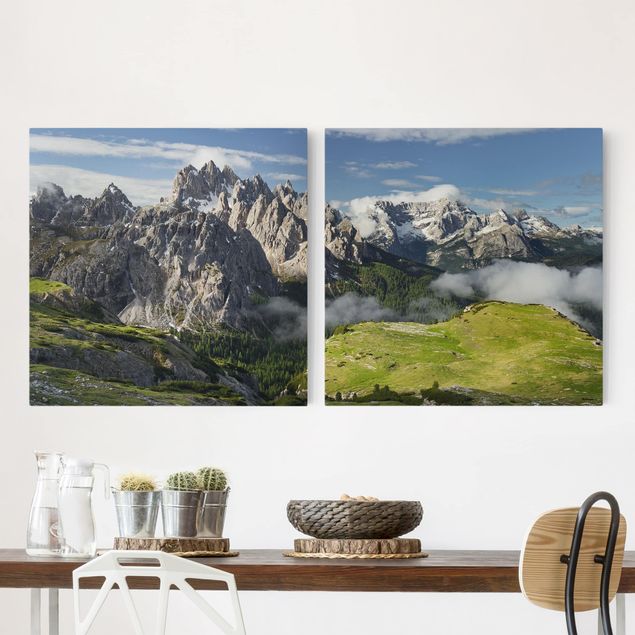Quadri su tela paesaggio Alpi italiane