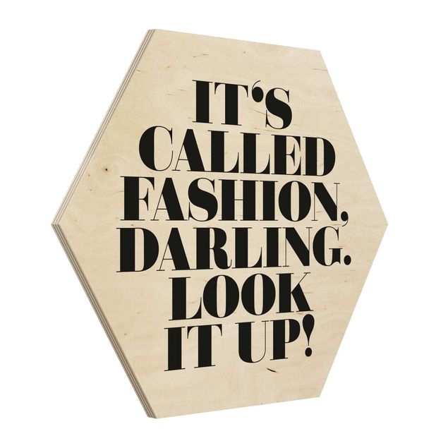 Esagono in legno - Si chiama Fashion, Darling
