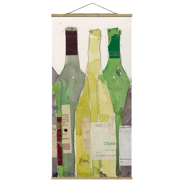 Quadro su tessuto con stecche per poster - Wine & Spirits III - Verticale 2:1