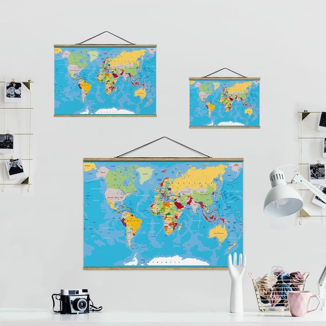 Foto su tessuto da parete con bastone - Paesi del mondo - Orizzontale 2:3
