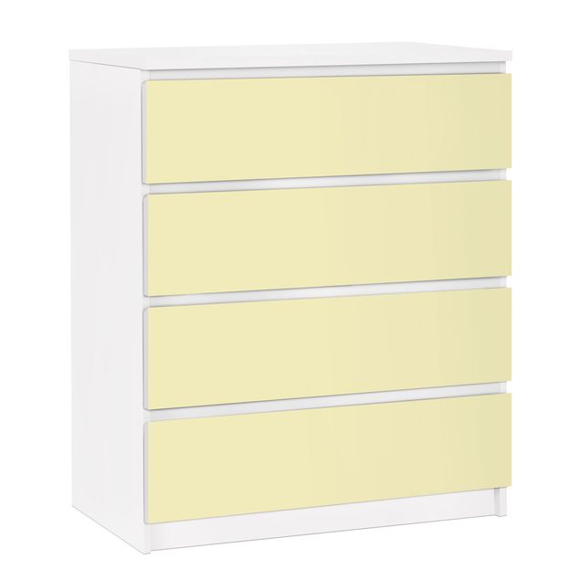 Carta adesiva per mobili IKEA - Malm Cassettiera 4xCassetti - Colour Crème