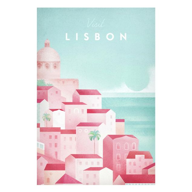 Lavagna magnetica - Poster viaggio - Lisbona - Formato verticale 2:3