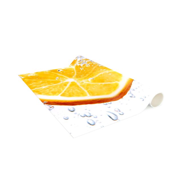 Tappeto bagno arancione Spruzzi d'arancia