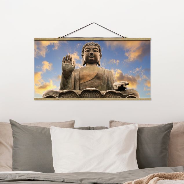 Foto su tessuto da parete con bastone - Big Buddha - Orizzontale 1:2