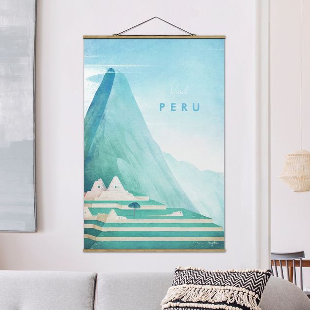 Foto su tessuto da parete con bastone - Poster di viaggio - Perù - Verticale 3:2