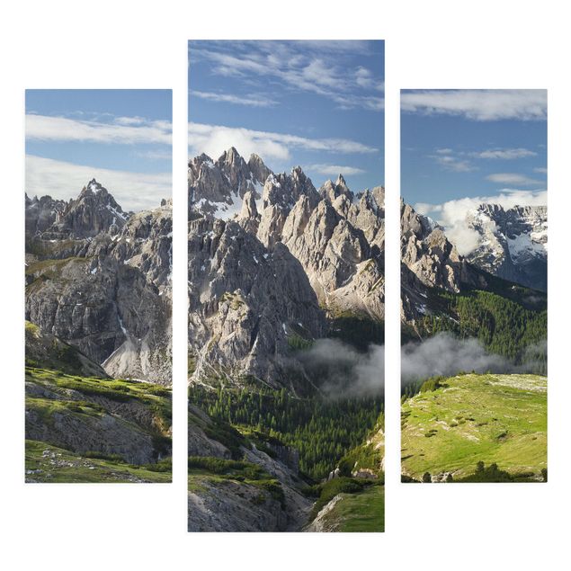 Stampa su tela 3 parti - Italian Alps - Trittico da galleria