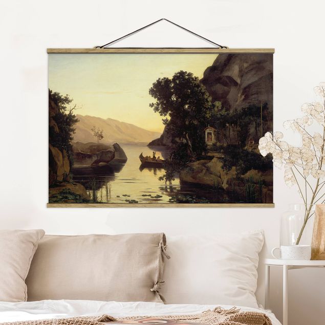 Jean-Baptiste Camille Corot quadri Jean-Baptiste Camille Corot - Paesaggio vicino a Riva sul lago di Garda