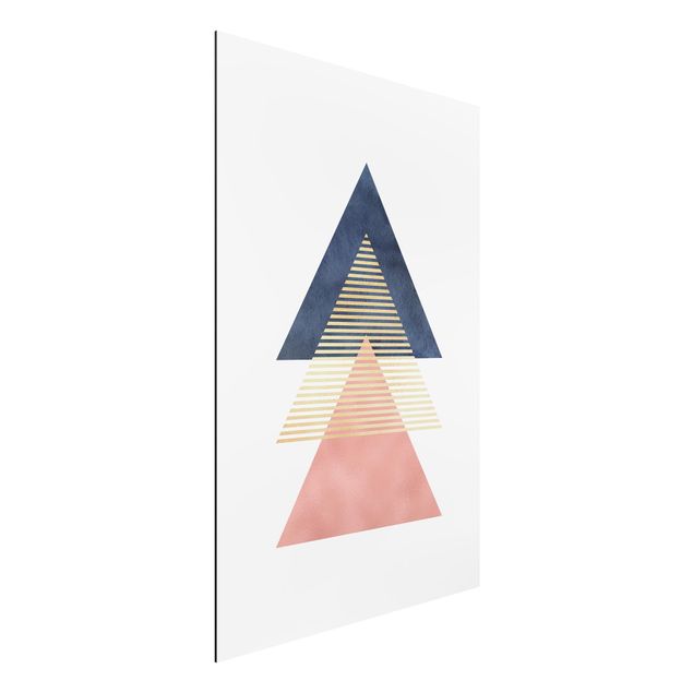 quadro astratto Tre triangoli