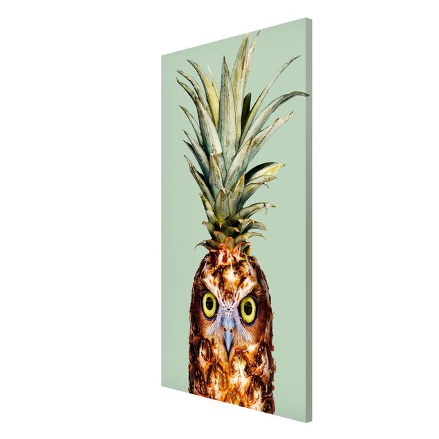 Lavagna magnetica - Ananas con civetta - Formato verticale 4:3