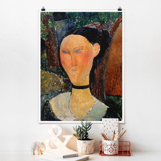 Amedeo Modigliani Amedeo Modigliani - Donna con fascia di velluto al collo