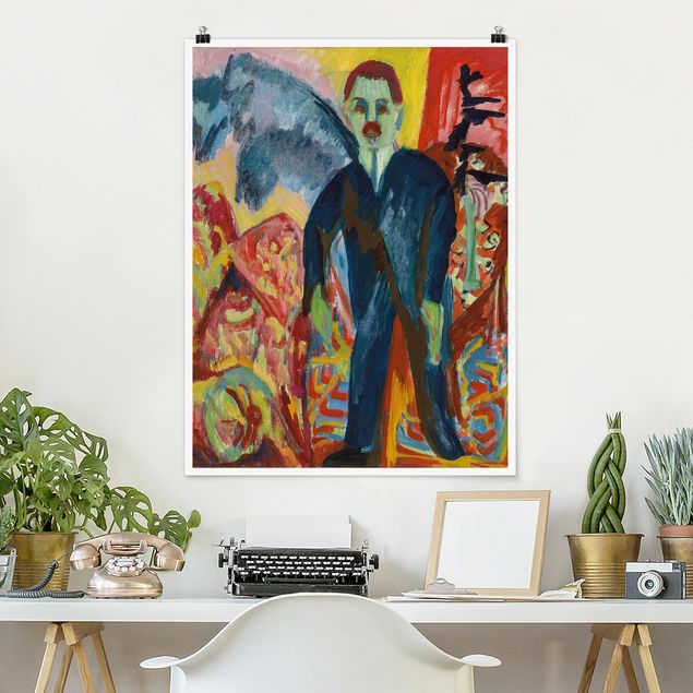 quadro astratto Ernst Ludwig Kirchner - L'inserviente dell'ospedale