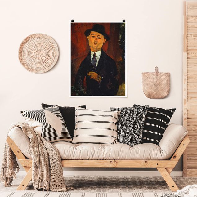 Poster - Amedeo Modigliani - Ritratto di Paul Guillaume - Verticale 4:3
