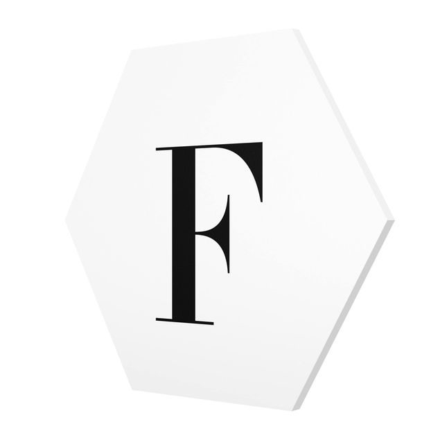 Esagono in forex - Lettera Serif Bianco F