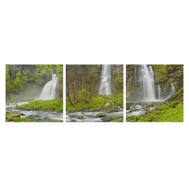 Stampa su tela - Waterfalls Cascade De Flumen - Quadrato 1:1