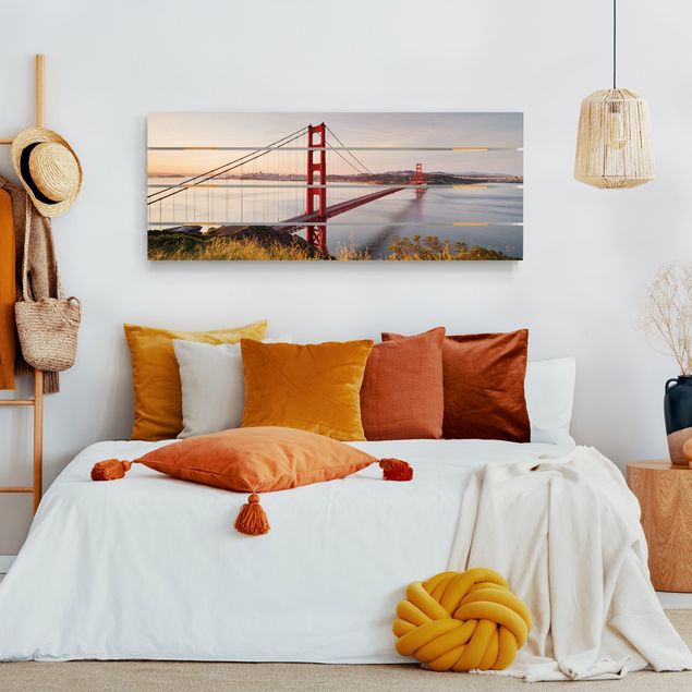 Stampa su legno - Golden Gate Bridge di San Francisco - Orizzontale 2:5