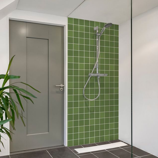 Rivestimenti per doccia effekto piastrelle Piastrelle mosaico - Verde