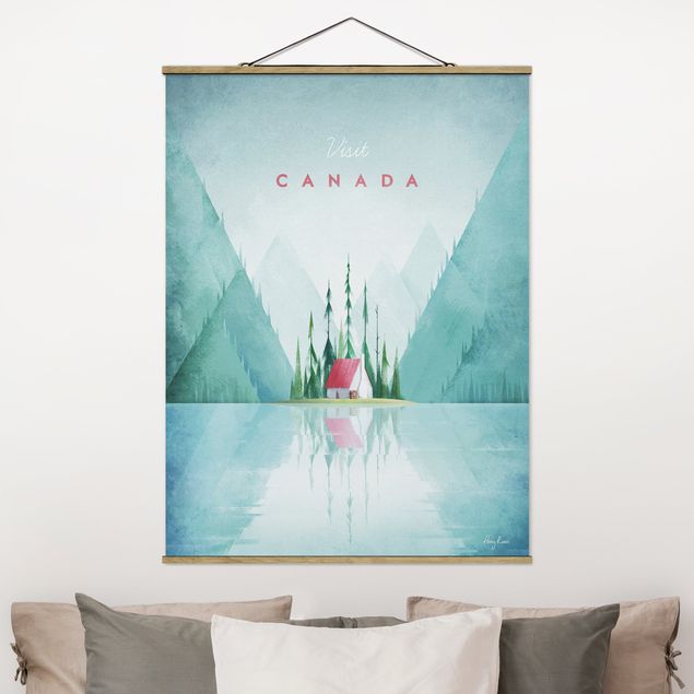 Foto su tessuto da parete con bastone - Poster di viaggio - Canada - Verticale 4:3