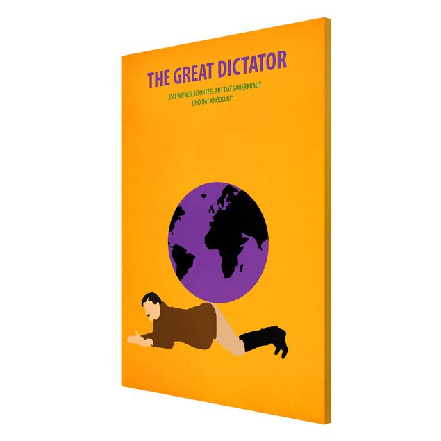 Lavagna magnetica - Poster del film Il grande dittatore - Formato verticale 2:3