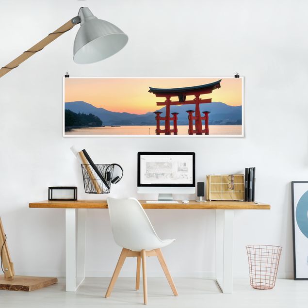 Poster - Torii Itsukushima - Panorama formato orizzontale