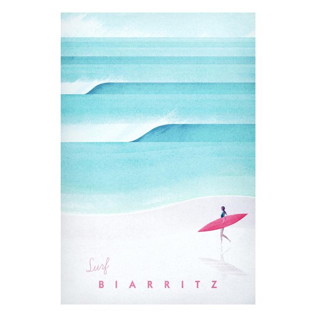 Lavagna magnetica - Poster TRAVEL - Biarritz - Formato verticale 2:3