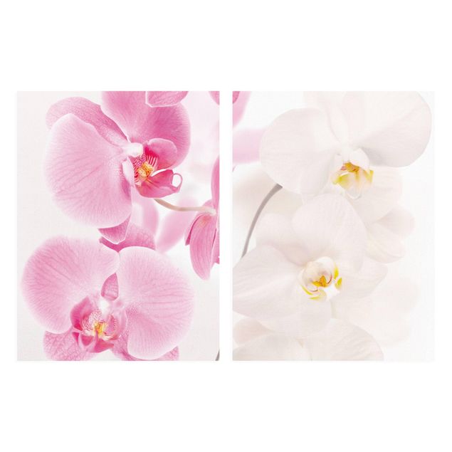 Stampa su tela 2 parti - Delicate Orchids - Verticale 4:3