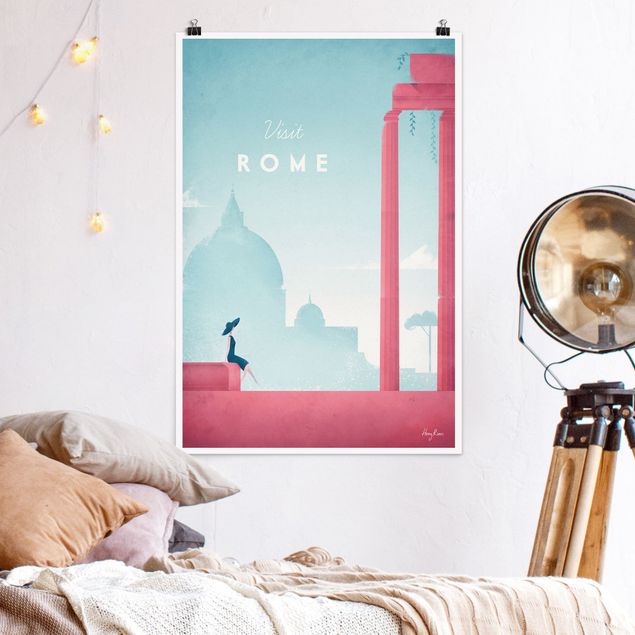 Poster illustrazioni Poster di viaggio - Roma