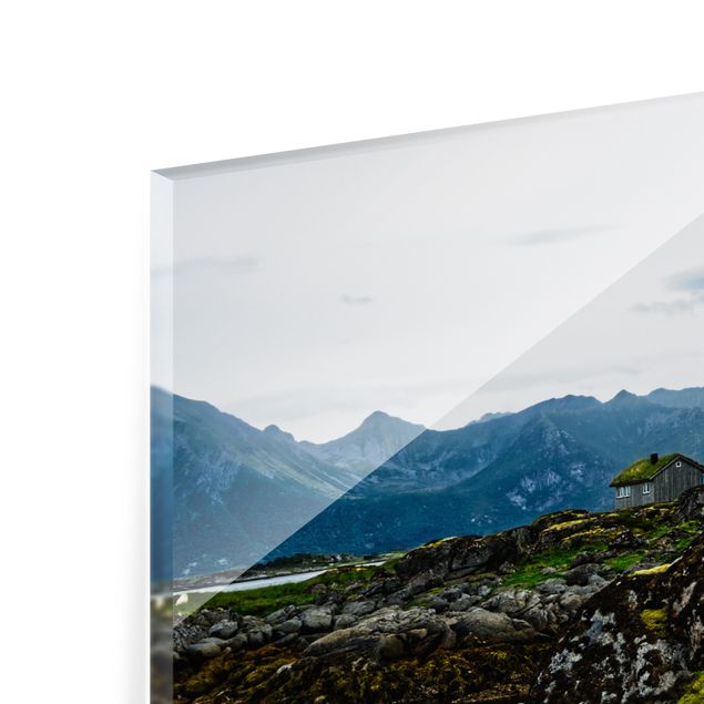 Paraschizzi in vetro - Baita desolata in Norvegia - Formato orizzontale 3:2