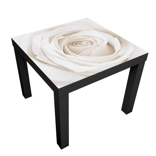 Carta adesiva per mobili IKEA - Lack Tavolino Pretty White Rose