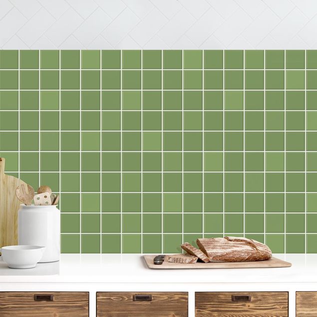Rivestimenti cucina pannello Piastrelle mosaico - Verde