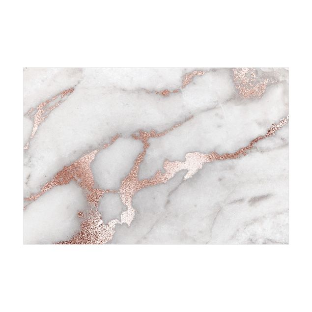 Tappeto moderno astratto Effetto marmo con glitter