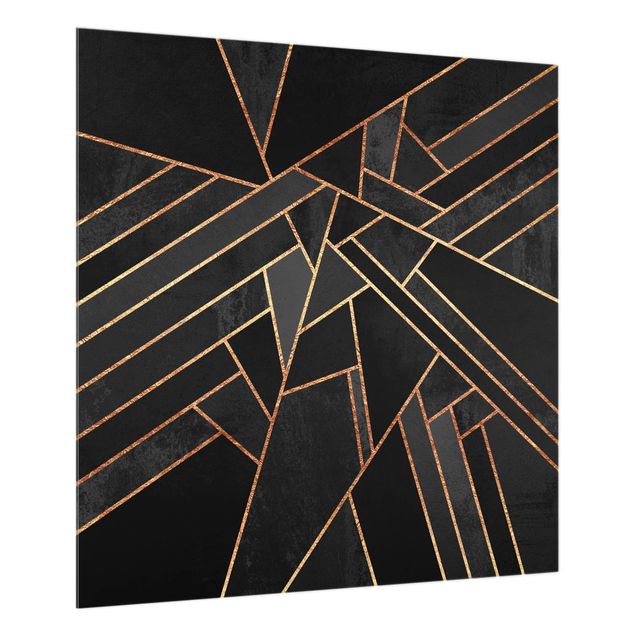 Paraschizzi in vetro - Black Triangles Gold