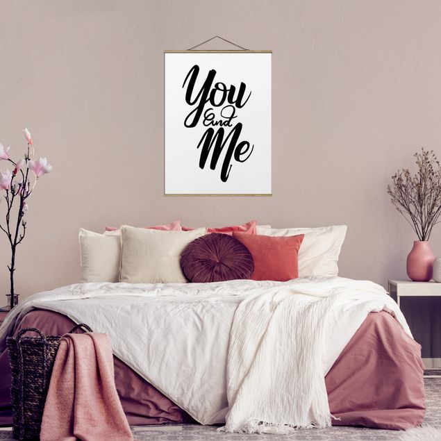 Foto su tessuto da parete con bastone - You And Me - Verticale 4:3