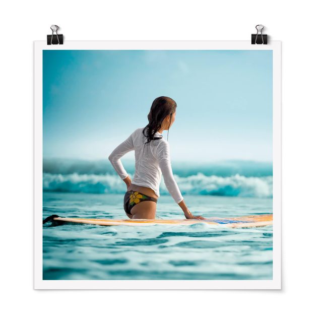 Poster - surfer - Quadrato 1:1