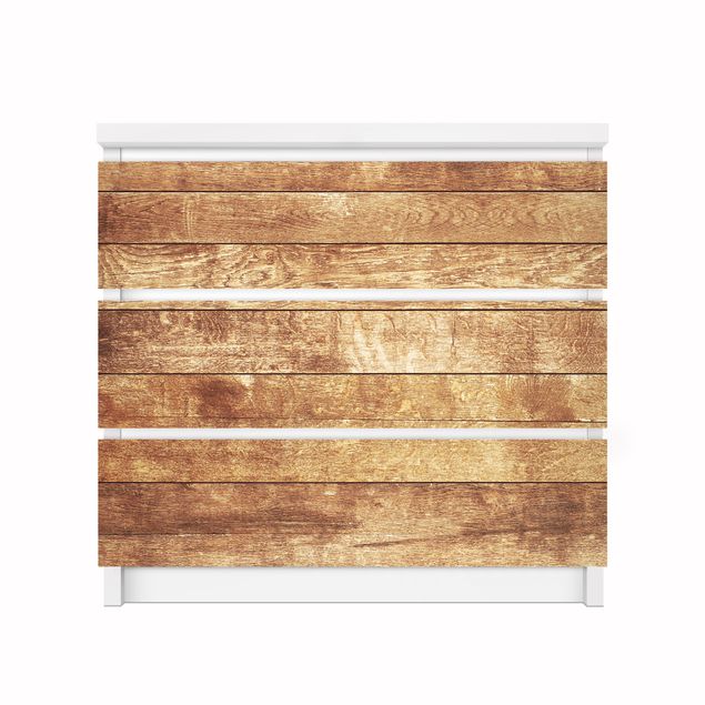 Carta adesiva per mobili IKEA - Malm Cassettiera 3xCassetti - Nordic Wood Wall