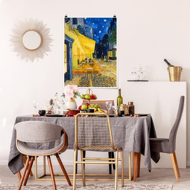 Poster - Vincent Van Gogh - Terrazza del caffe ad Arles - Verticale 4:3