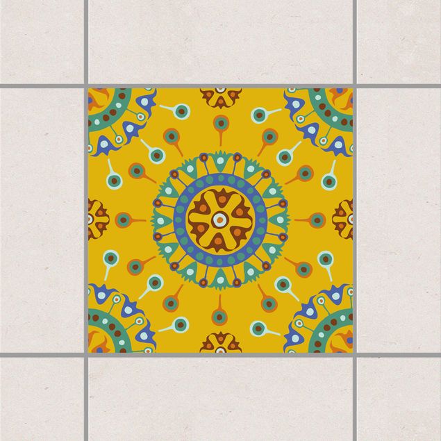 Adesivo per piastrelle - Wayuu Design 10cm x 10cm