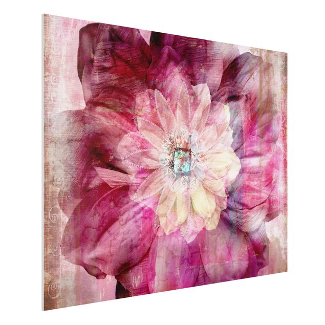Quadro in forex - Grunge Flower - Orizzontale 4:3