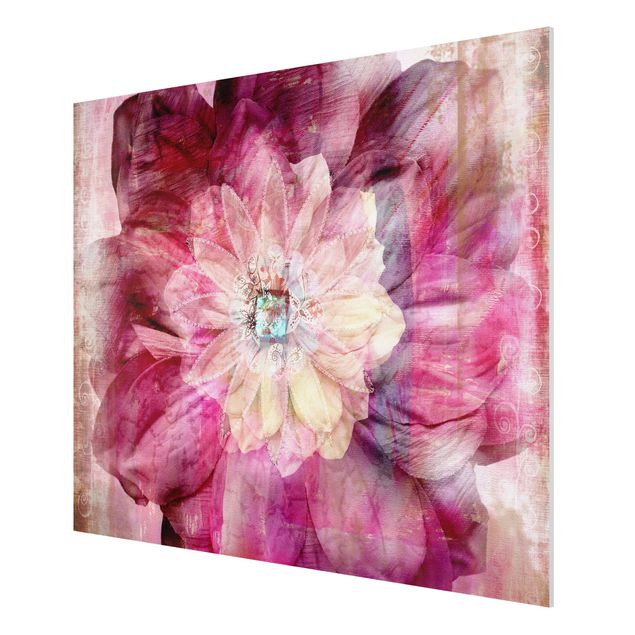 Quadro in forex - Grunge Flower - Orizzontale 4:3