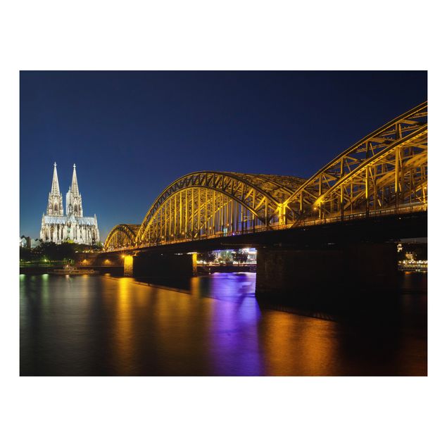 Quadro in forex - Cologne At Night - Orizzontale 4:3
