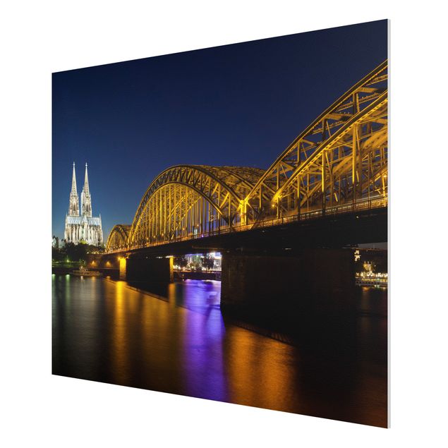 Quadro in forex - Cologne At Night - Orizzontale 4:3