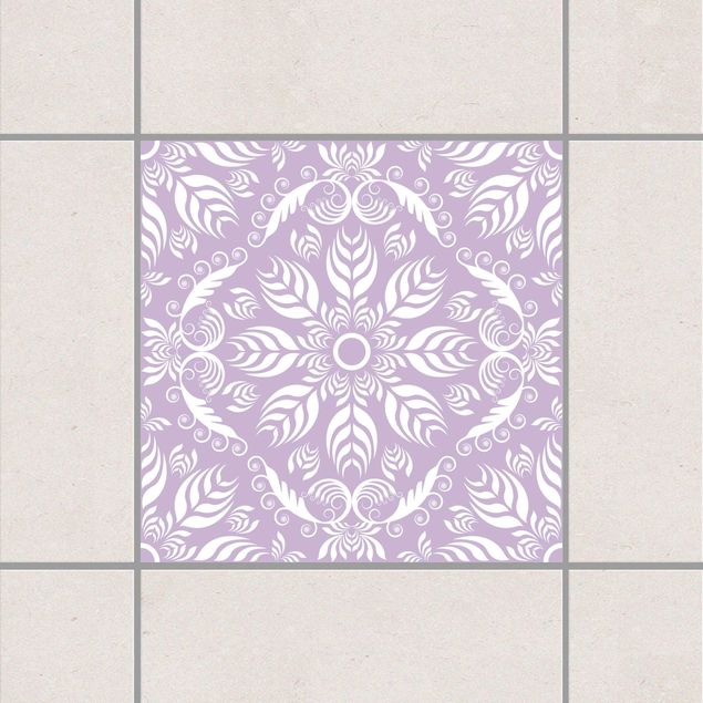Adesivo per piastrelle - Rosamunde Lavender 15cm x 15cm