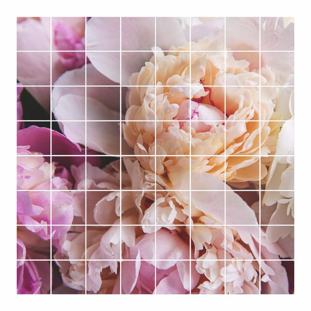 Adesivi per piastrelle con immagine - Blooming Peony